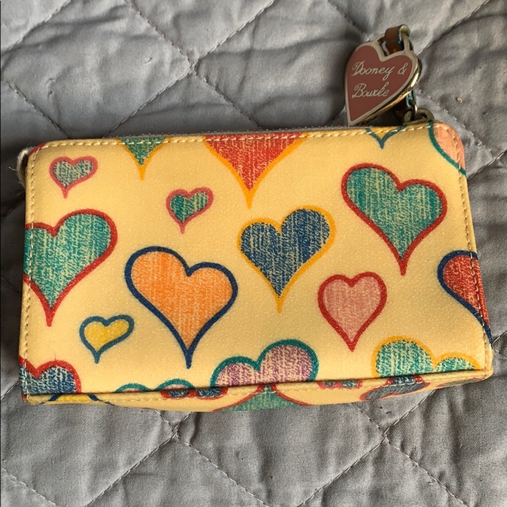COPY - Dooney & Bourke Crayon heart scribble make up bag